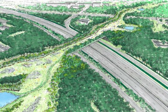 Natuurbrug Laarderhoogt, rijksweg A1