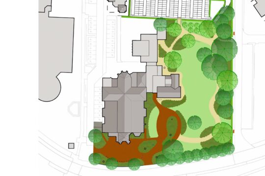 Herinrichting pastorietuin Willibrordkerk, Vleuten