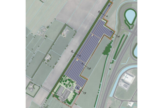 Landschapsplan zonnepark Palestinaweg Nijkerk