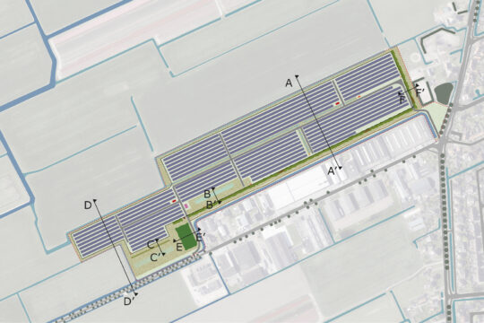 Landschapsplan zonnepark Hoogwoud